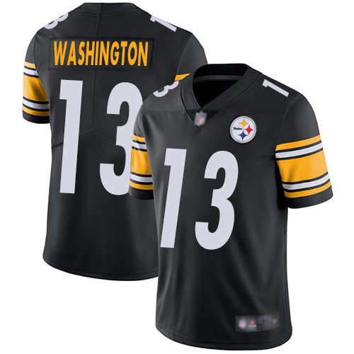 Men Pittsburgh Steelers Football 13 Limited Black James Washington Home Vapor Untouchable Nike NFL Jersey